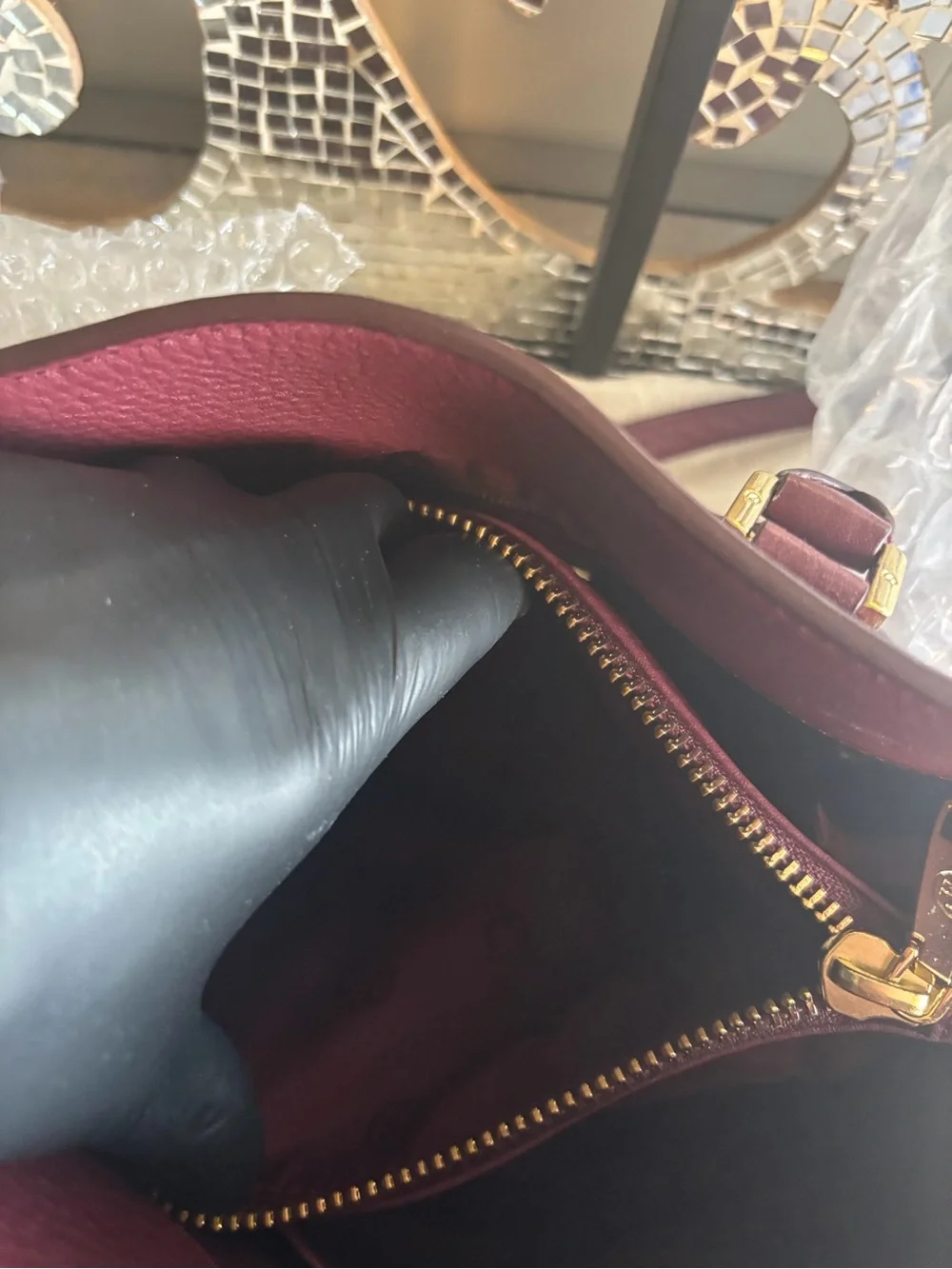⭐️Tory Burch Pebbled Robinson Open Dome Satchel NWT‎